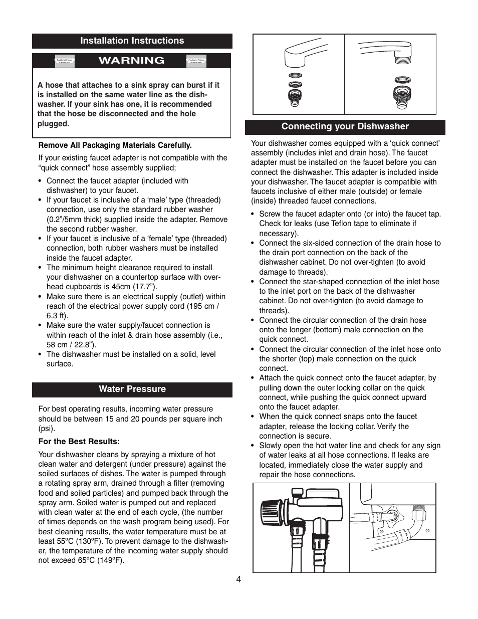 Danby DDW497W User Manual | Page 5 / 9