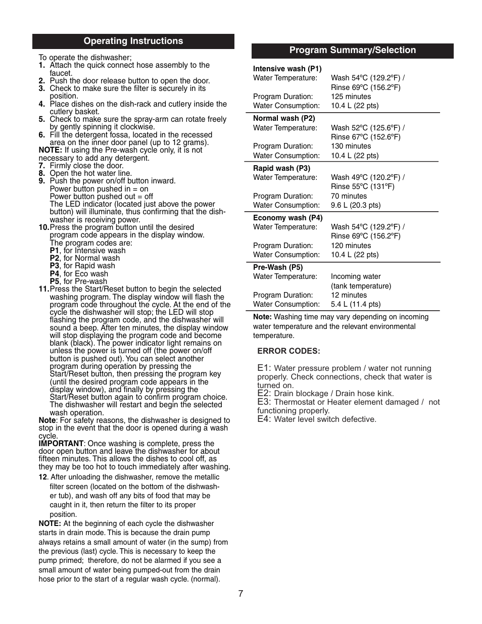 Danby DDW497W User Manual | Page 9 / 9