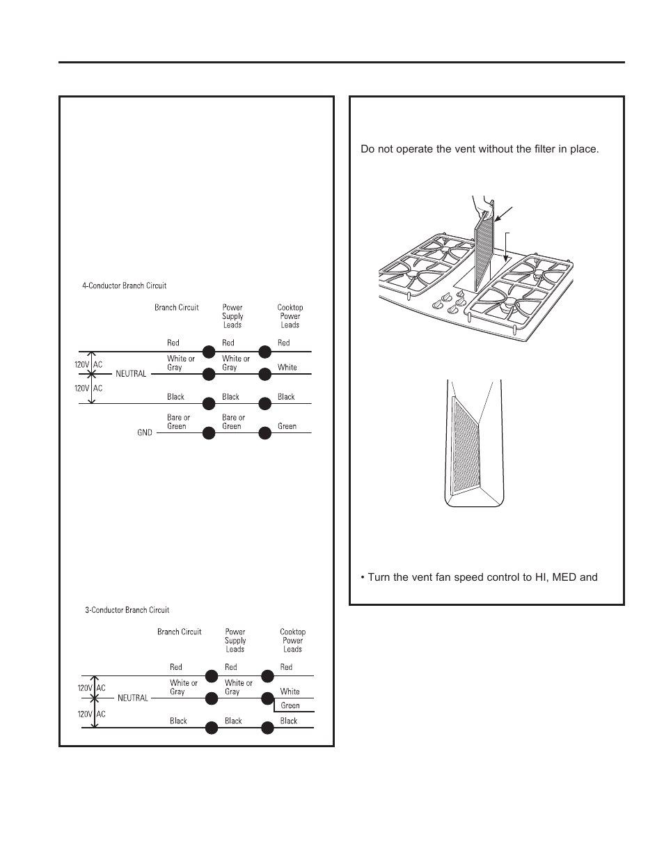 Installation instructions, Inst alla tion instructions, Cooktop installation (cont.) | GE Profile 30 Inch Electric Cooktop Owners Guide User Manual | Page 24 / 58