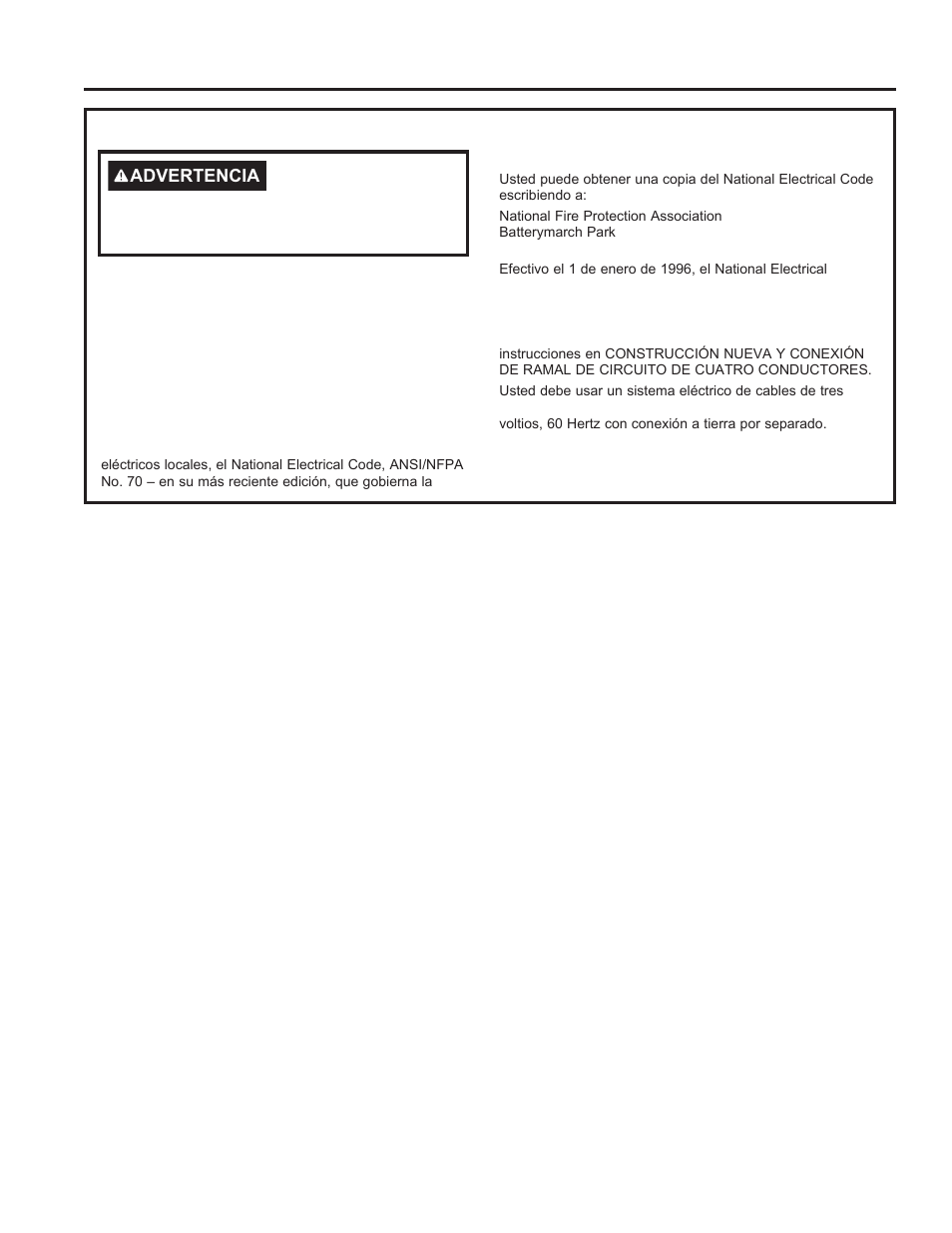 Instrucciones de instalación, Instrucciones de inst alación, Requisitos eléctricos | GE Profile 30 Inch Electric Cooktop Owners Guide User Manual | Page 44 / 58