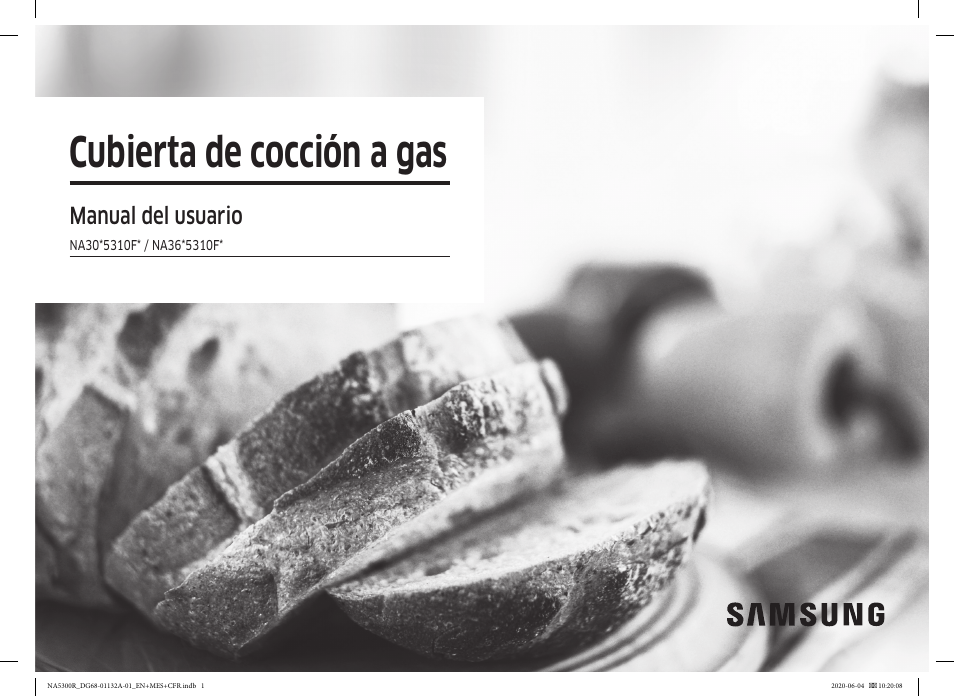 Cubierta de cocción a gas, Manual del usuario | Samsung 36 Inch Gas Cooktop User Manual User Manual | Page 29 / 84