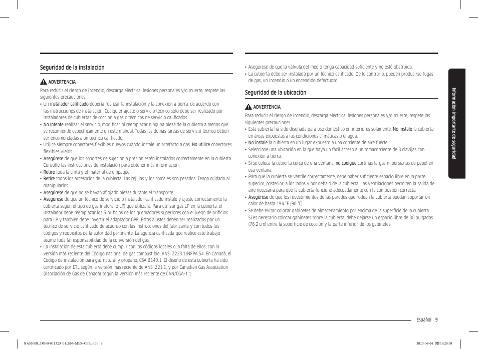 Samsung 36 Inch Gas Cooktop User Manual User Manual | Page 37 / 84