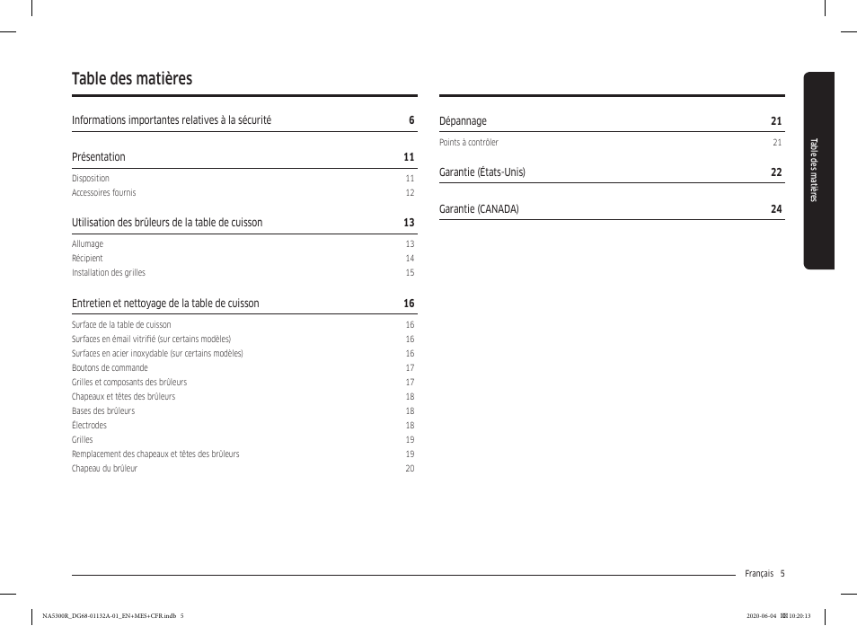 Samsung 36 Inch Gas Cooktop User Manual User Manual | Page 61 / 84