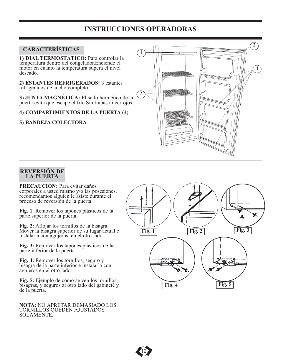 Instrucciones operadoras | Danby DUFM320WDD User Manual | Page 11 / 14