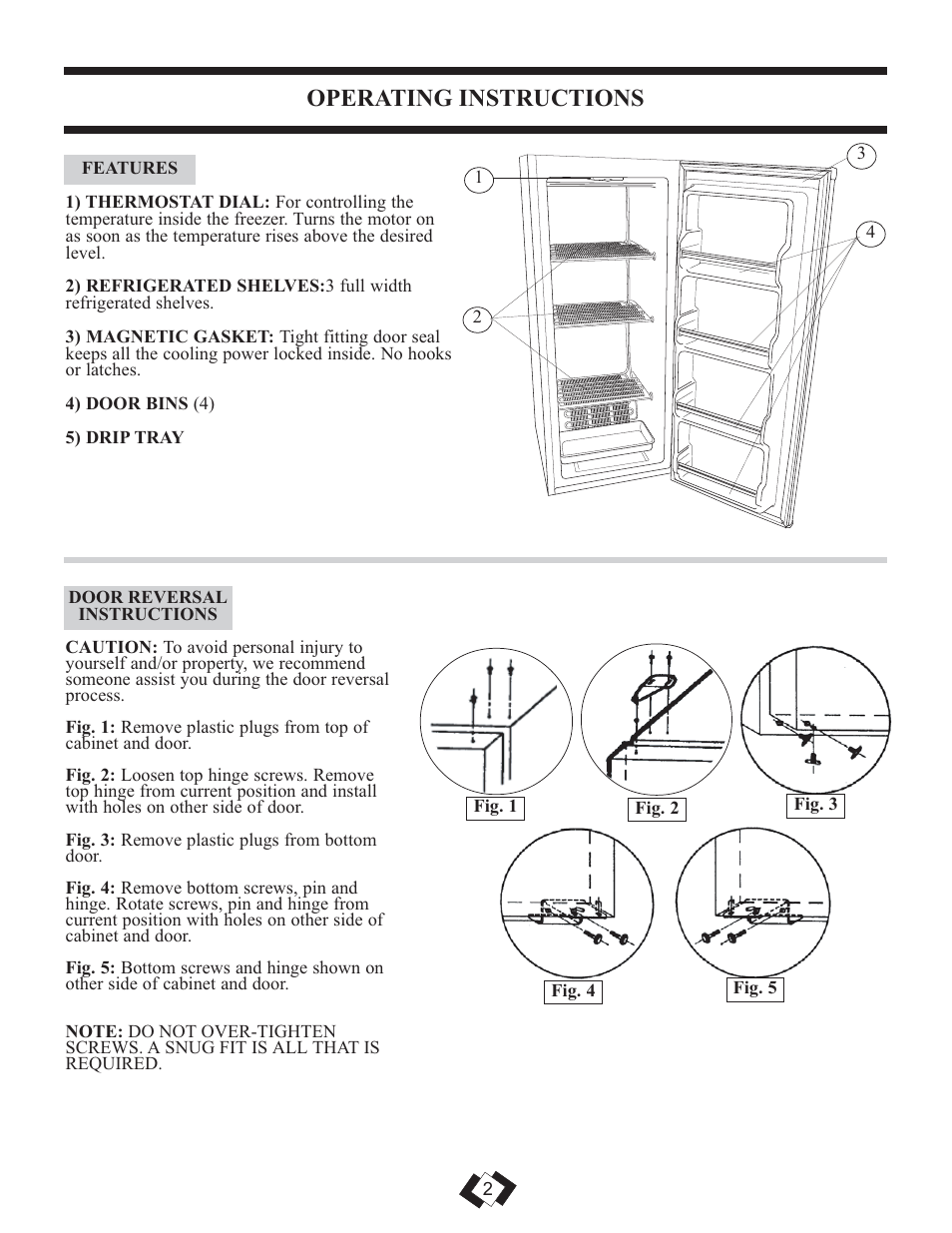 Operating instructions | Danby DUFM320WDD User Manual | Page 3 / 14