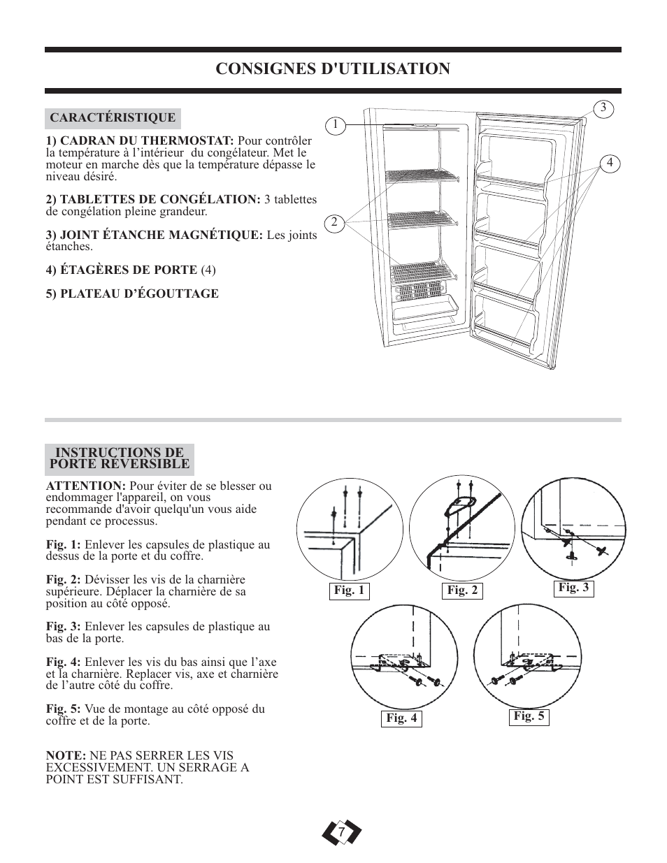 Consignes d'utilisation | Danby DUFM320WDD User Manual | Page 7 / 14