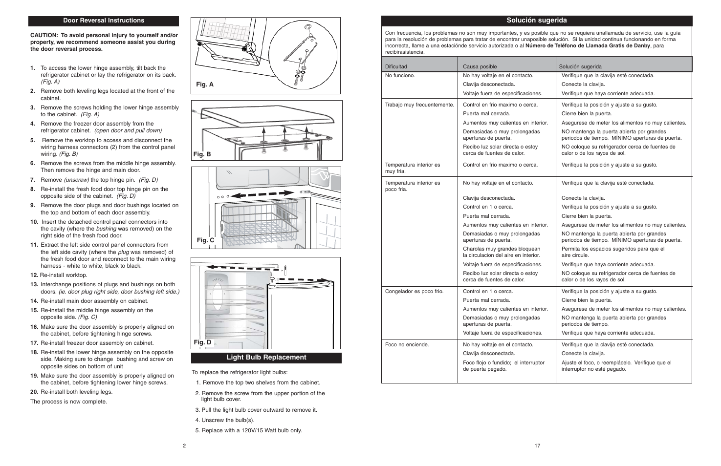Danby DFF1044W/BLS User Manual | Page 4 / 12