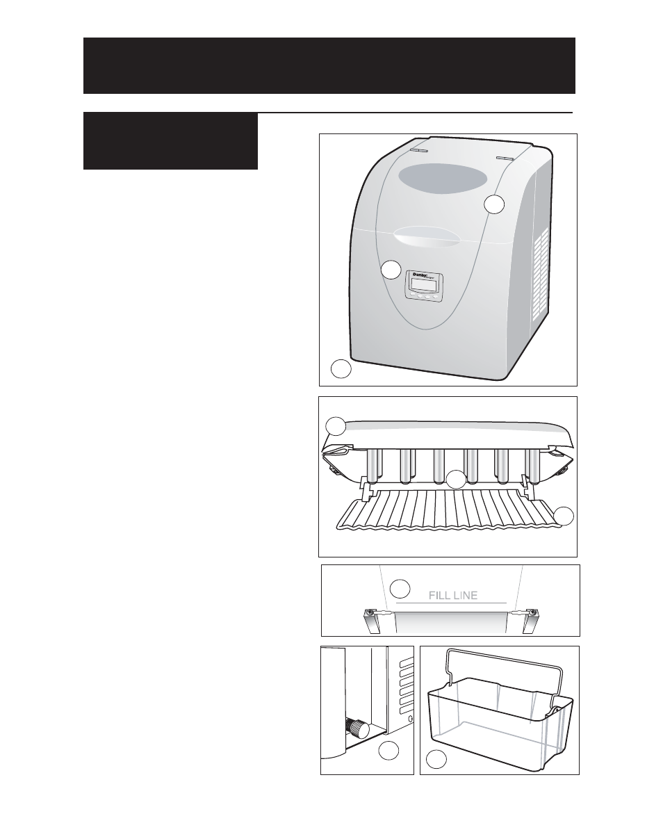 5operating instructions features of your ice maker, Exterior accessories, Interior | Danby dim1524w User Manual | Page 14 / 40