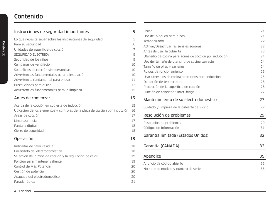 Samsung 36 Inch Induction Cooktop Owners Guide User Manual | Page 40 / 110