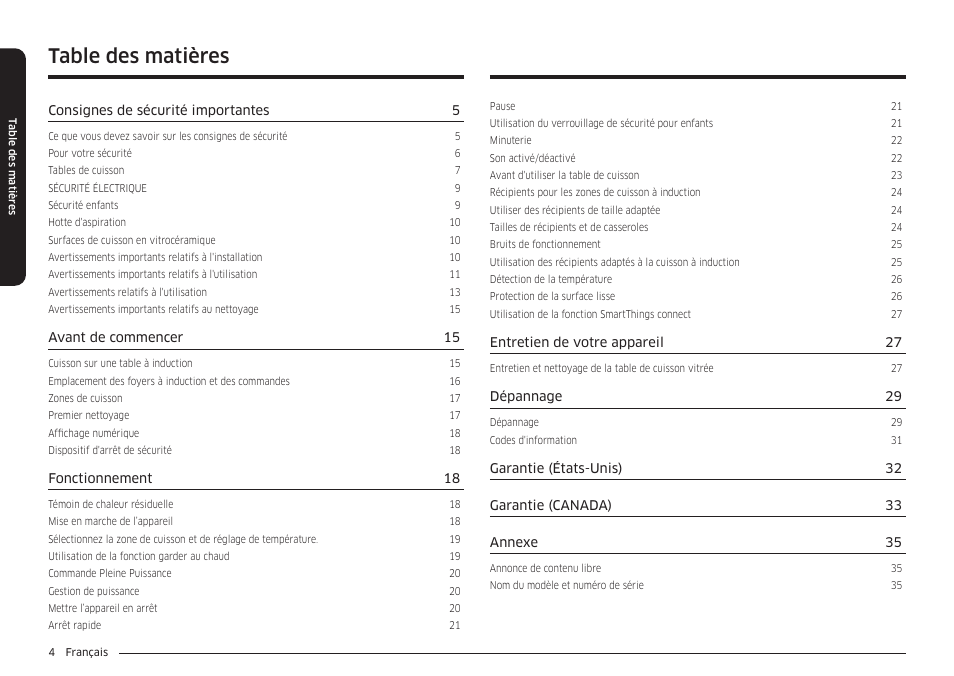 Samsung 36 Inch Induction Cooktop Owners Guide User Manual | Page 76 / 110