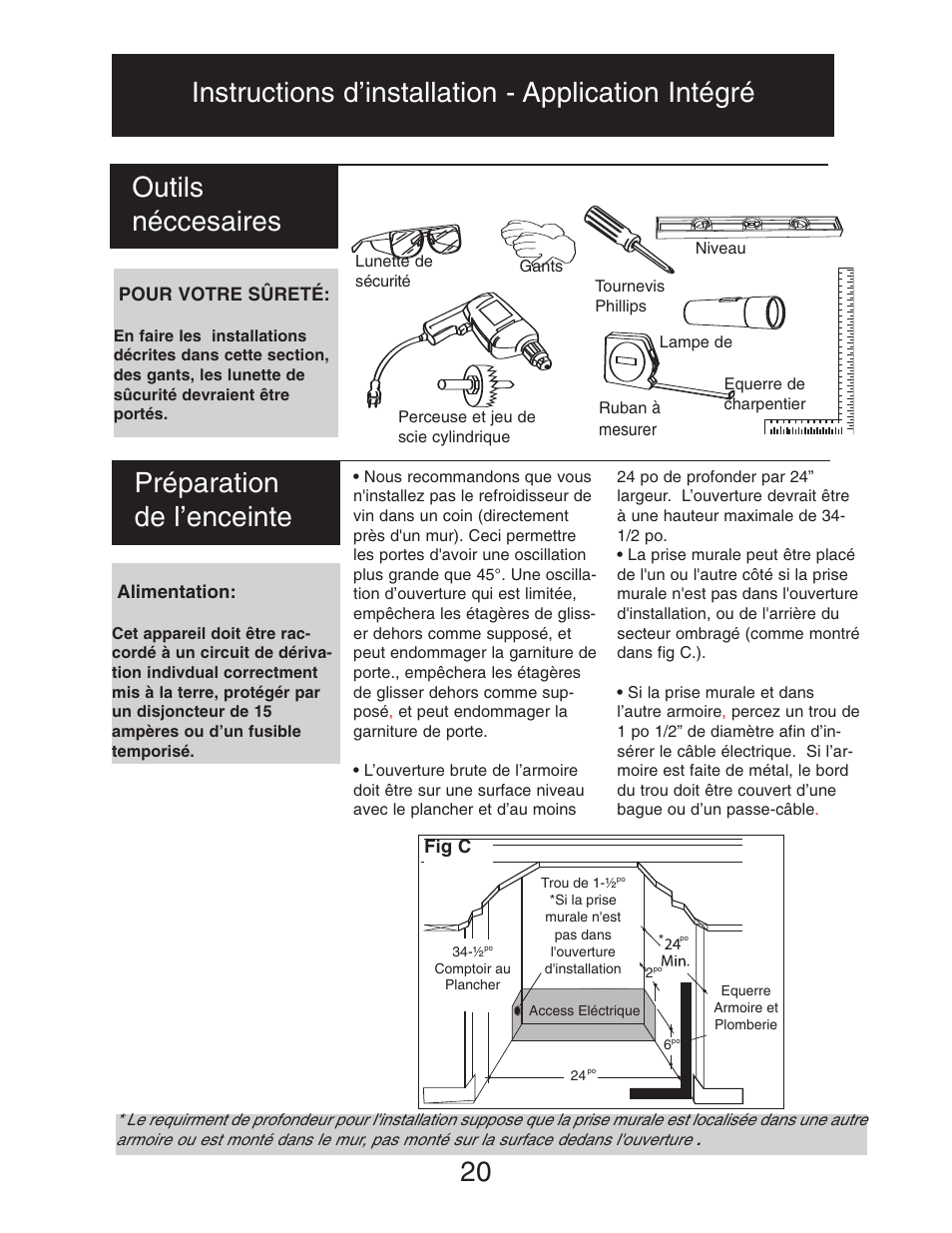 Outils néccesaires | Danby DWC516BLS User Manual | Page 21 / 38