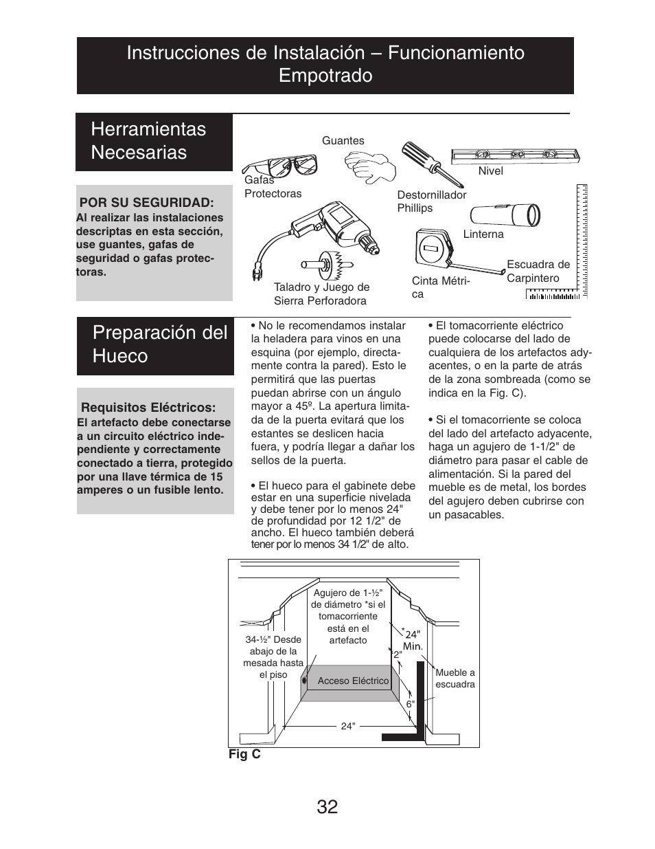 Herramientas necesarias | Danby DWC516BLS User Manual | Page 33 / 38