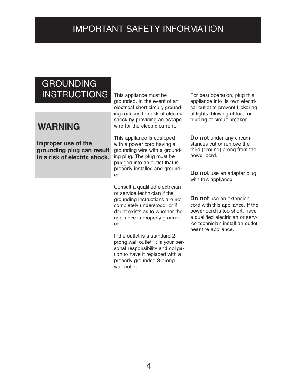 Danby DWC516BLS User Manual | Page 5 / 38