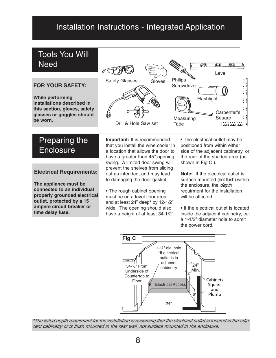 Tools you will need | Danby DWC516BLS User Manual | Page 9 / 38