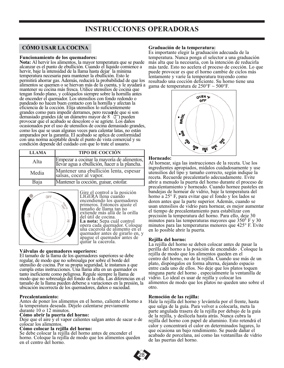 Instrucciones operadoras | Danby DR2009WGLP User Manual | Page 18 / 35