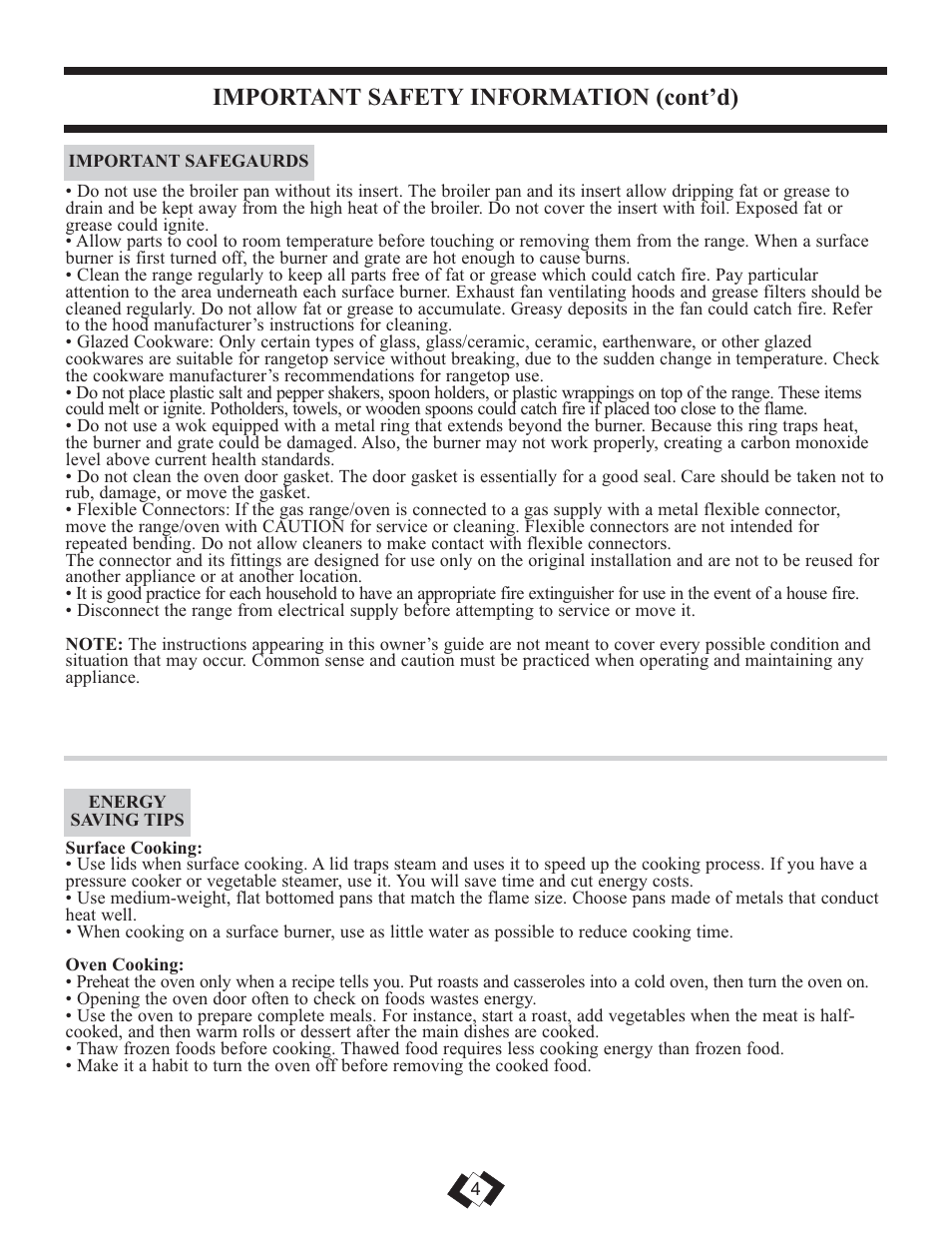 Important safety information (cont’d) | Danby DR2009WGLP User Manual | Page 5 / 35