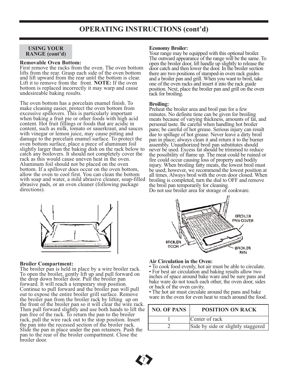 Operating instructions (cont’d) | Danby DR2009WGLP User Manual | Page 8 / 35