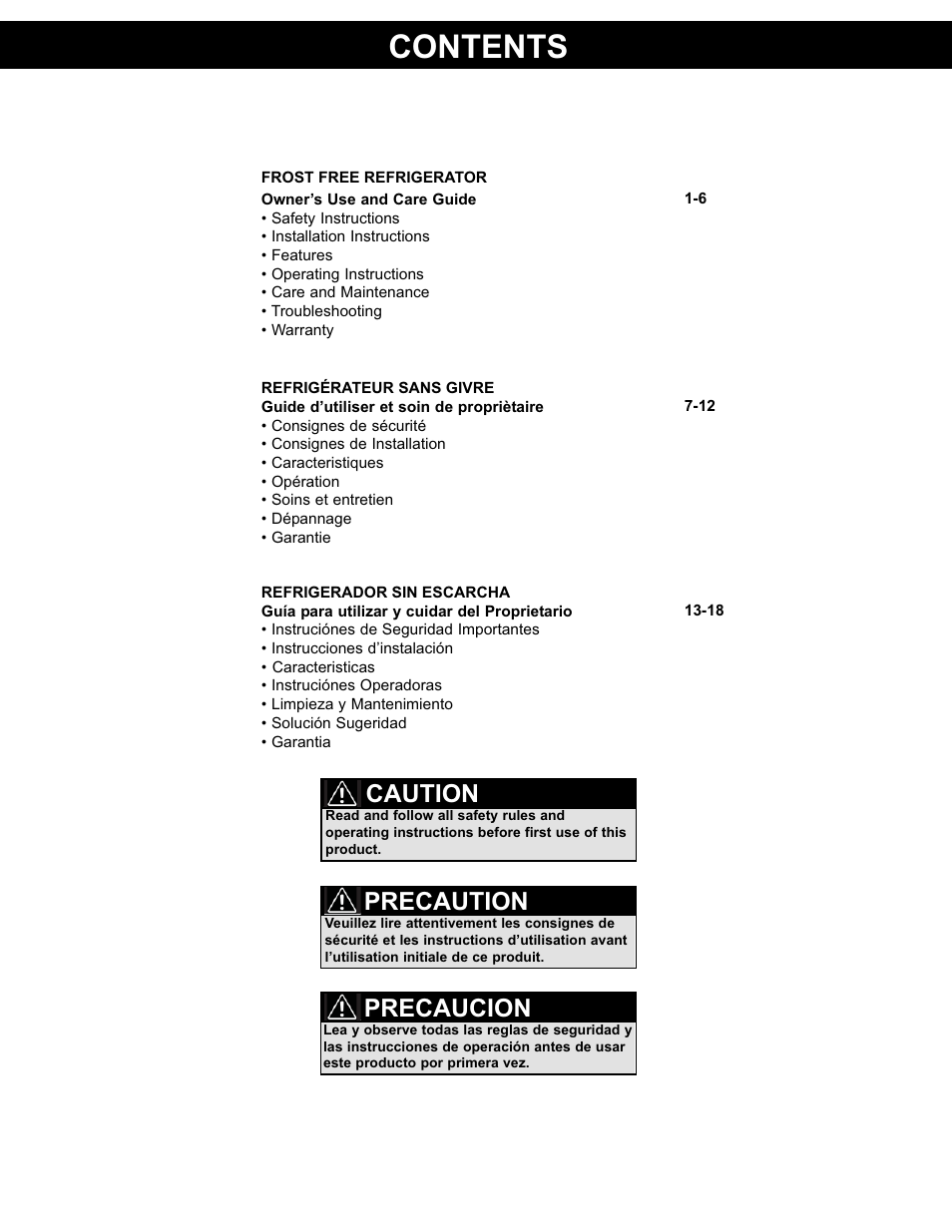 Danby DFF311WDD User Manual | Page 2 / 21