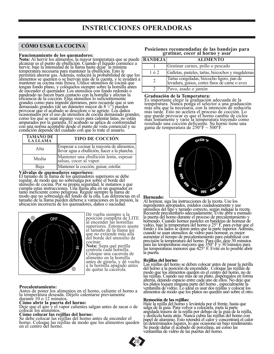 Instrucciones operadoras | Danby DR299BLSGLP User Manual | Page 18 / 35