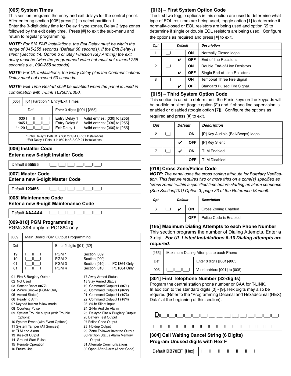 DSC POWERSERIES PC1616 User Manual | Page 11 / 16