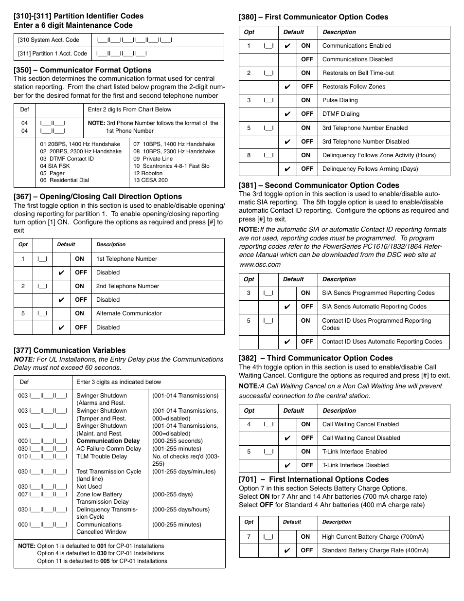 DSC POWERSERIES PC1616 User Manual | Page 12 / 16