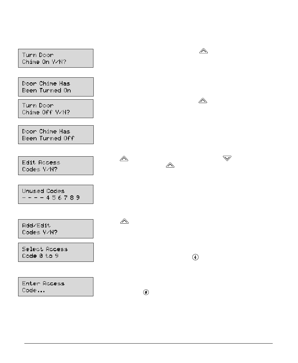 7b - door chime, 7c - changing access codes | DSC WLS900 User Manual | Page 14 / 28