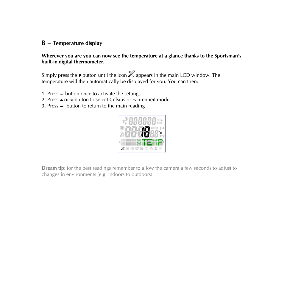Digital Dream sportsman User Manual | Page 18 / 34