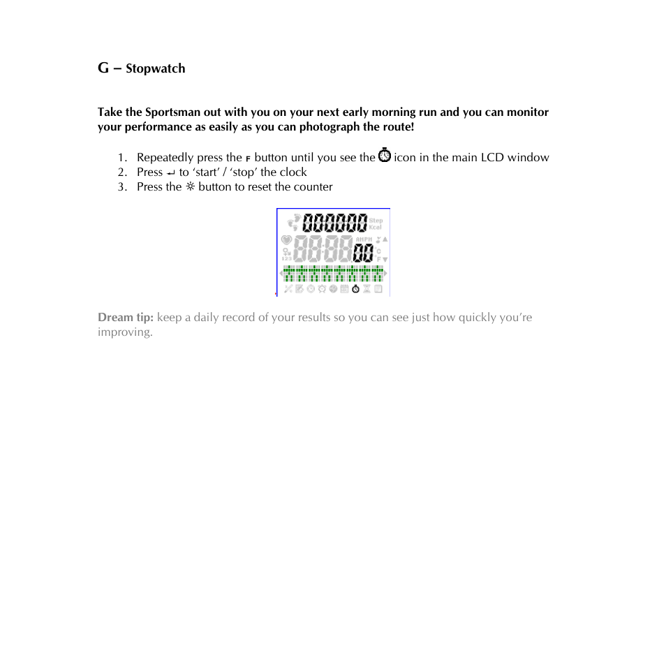 Digital Dream sportsman User Manual | Page 23 / 34