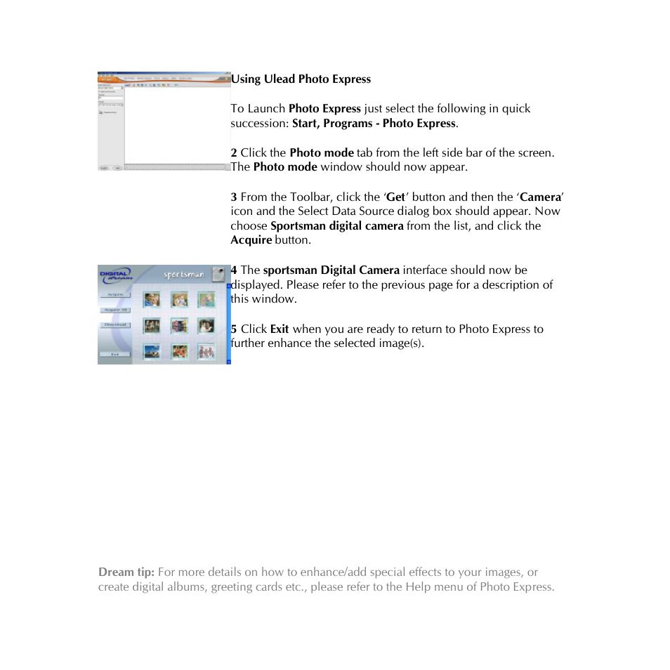 Digital Dream sportsman User Manual | Page 32 / 34