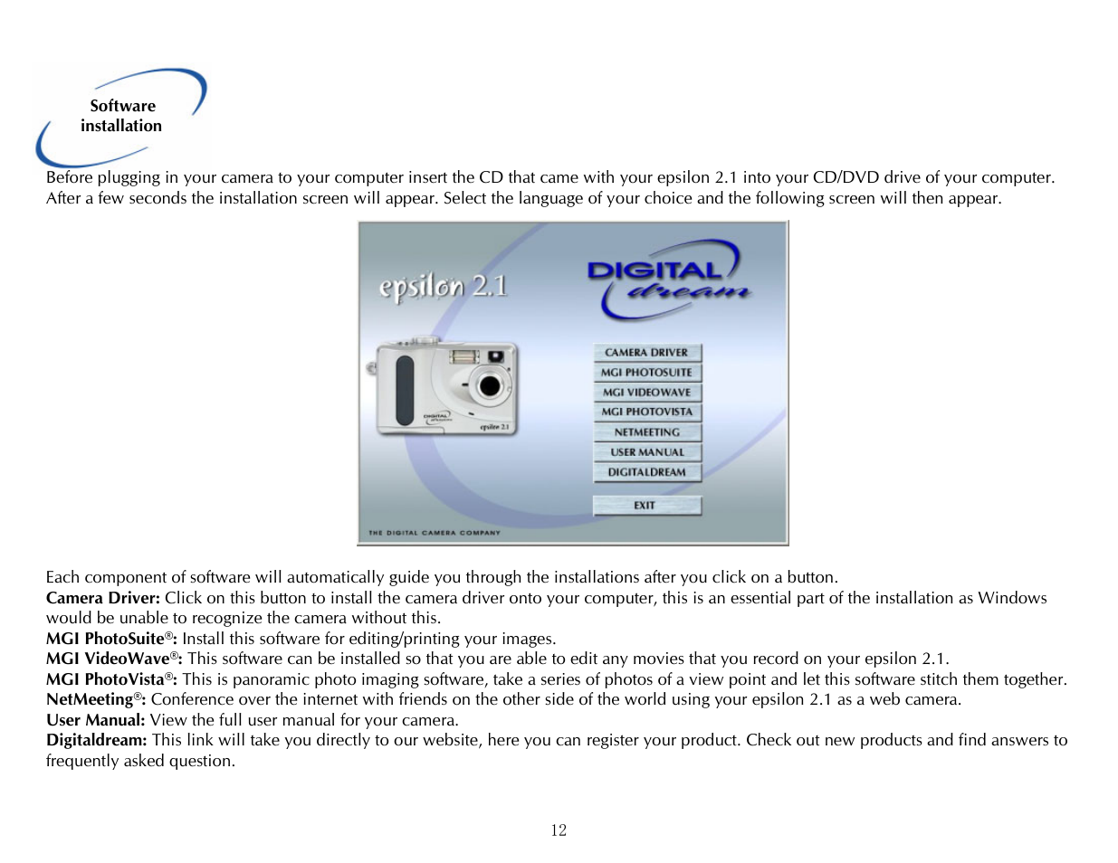 Digital Dream epsilon 2.1 User Manual | Page 12 / 20