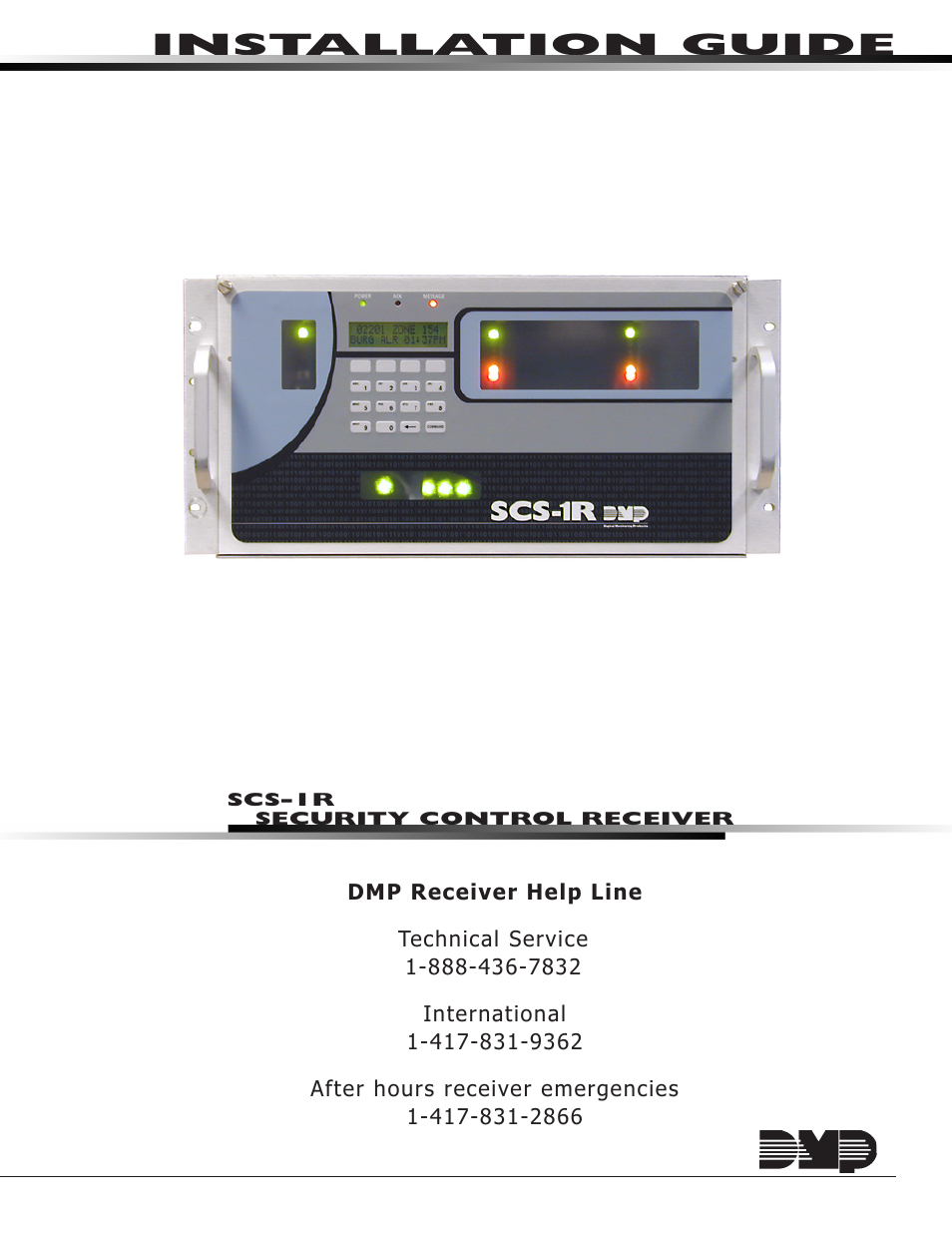 DMP Electronics Security Control Receiver SCS-1R User Manual | 42 pages