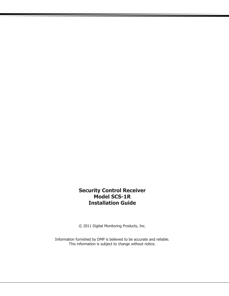 DMP Electronics Security Control Receiver SCS-1R User Manual | Page 2 / 42