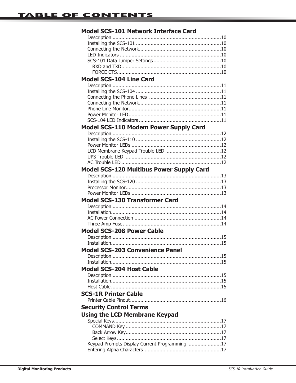 DMP Electronics Security Control Receiver SCS-1R User Manual | Page 4 / 42