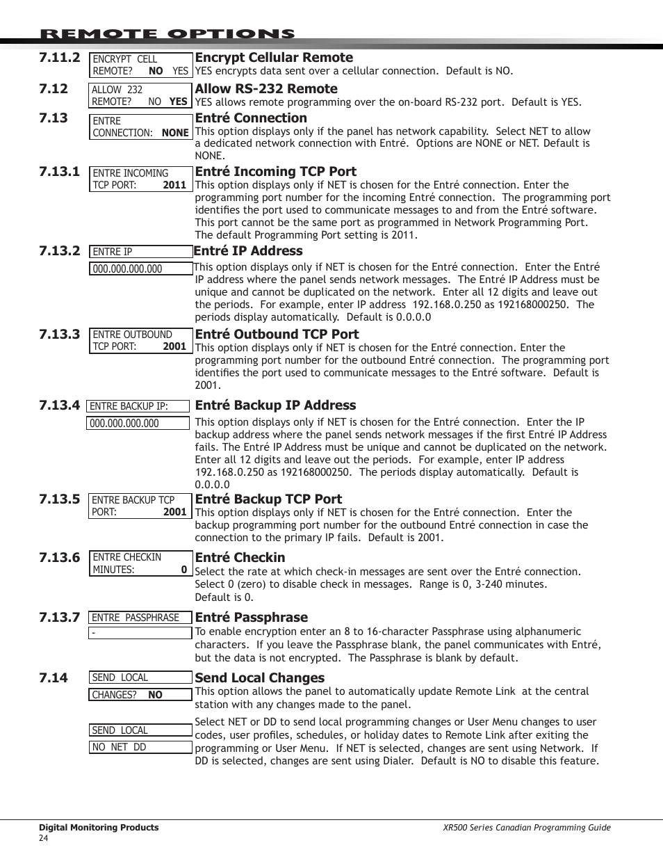 DMP Electronics DMP Command Processor Panel XR500 User Manual | Page 33 / 85