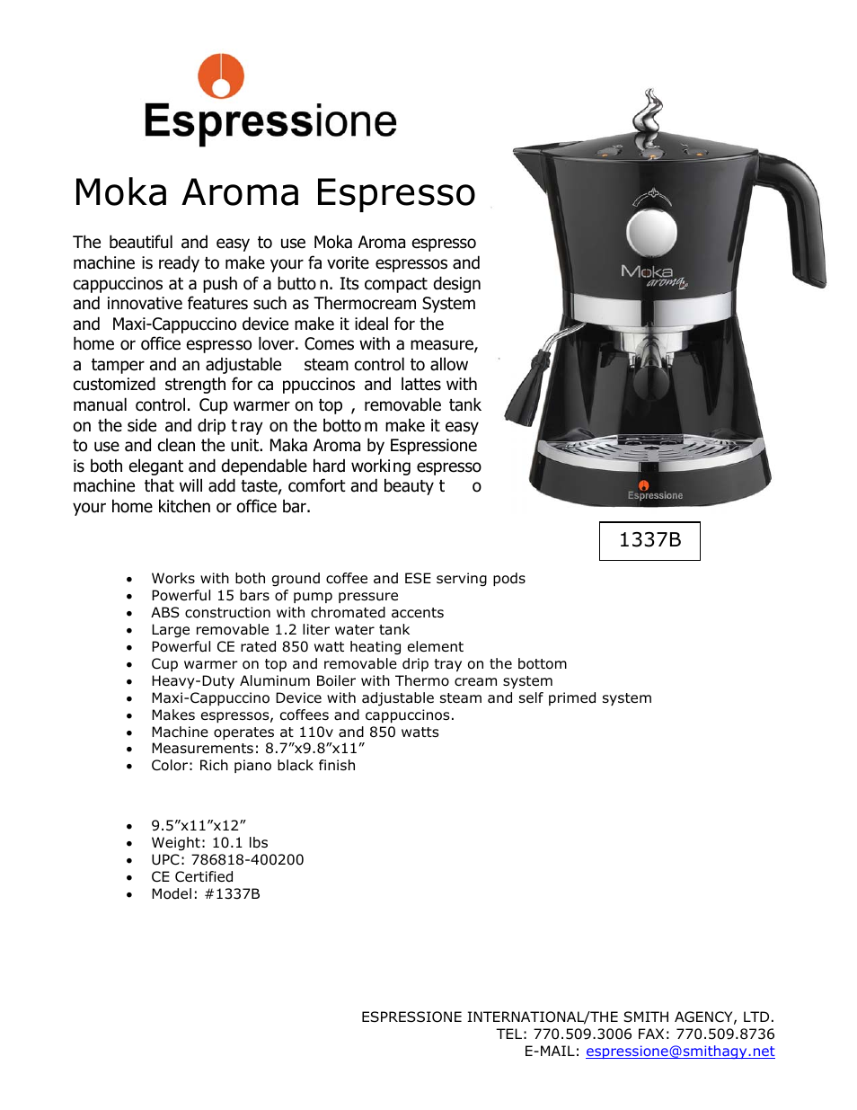 Dualit CAFE CHICH Cappuccino Maker 1377 User Manual | 1 page