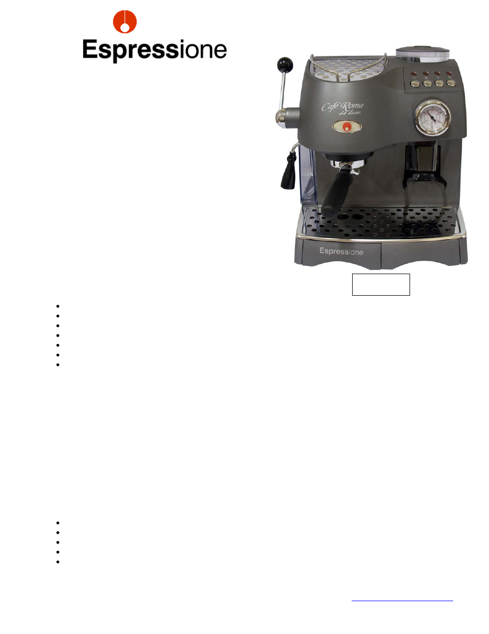 Dualit Cafe Roma Deluxe 1329 User Manual | 1 page