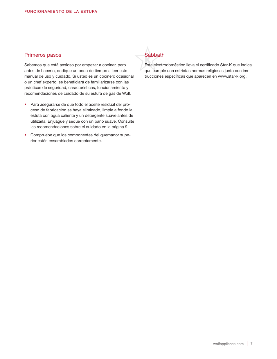 Wolf 36 Inch Cooktop Use and Care Guide User Manual | Page 17 / 32