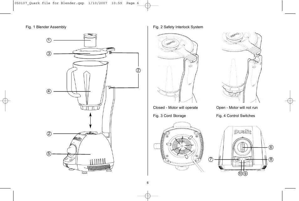 Dualit Kitchen Blender User Manual | Page 6 / 12