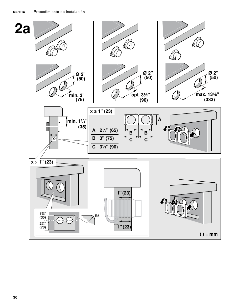 Gaggenau 400 Series 36 Inch Induction Smart Cooktop Knobs Installation Instructions User Manual | Page 30 / 40