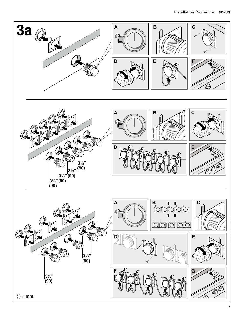 Gaggenau 400 Series 36 Inch Induction Smart Cooktop Knobs Installation Instructions User Manual | Page 7 / 40