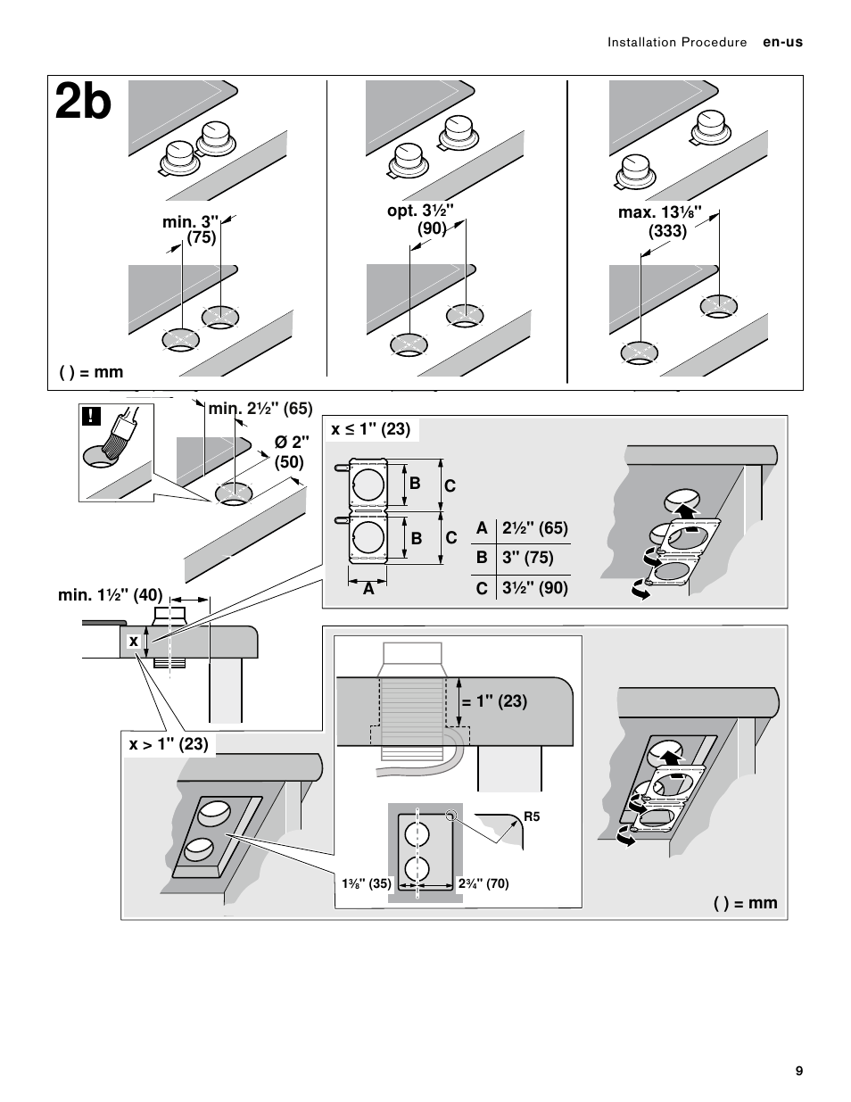 Gaggenau 400 Series 36 Inch Induction Smart Cooktop Knobs Installation Instructions User Manual | Page 9 / 40