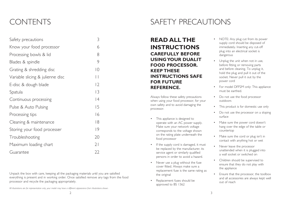 Dualit XL1500 User Manual | Page 2 / 13