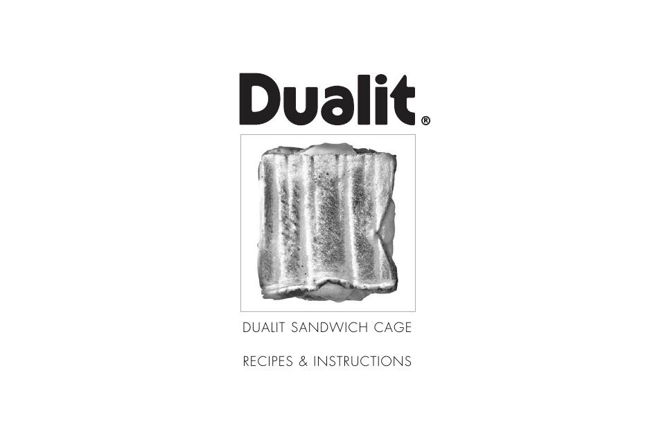 Dualit Sandwich Cage User Manual | 10 pages