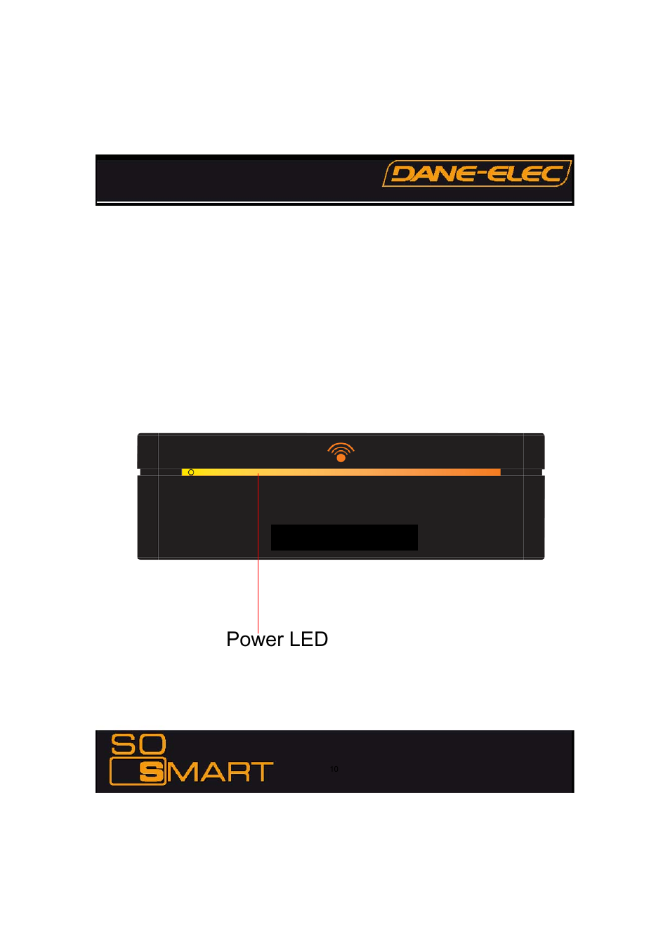 Diapositive numéro 10, Chapter 2: introduction, Power led | Dane-Elec Memory SO SMART 802.11 User Manual | Page 10 / 53