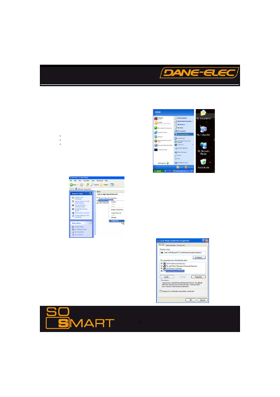 Diapositive numéro 27, Chapter 4: connecting so smart to a network | Dane-Elec Memory SO SMART 802.11 User Manual | Page 27 / 53