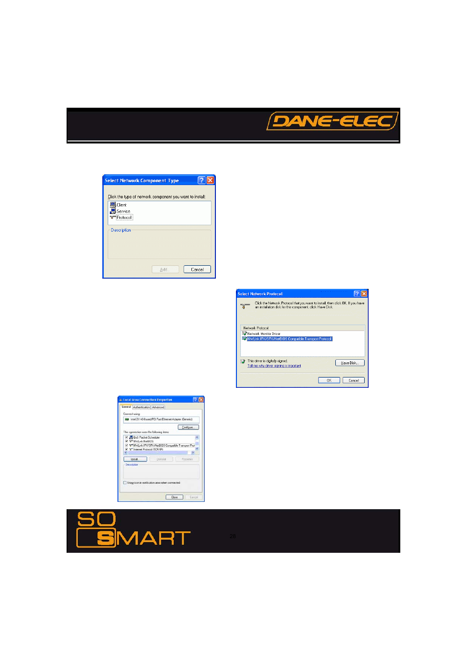 Diapositive numéro 28, Chapter 4: connecting so smart to a network | Dane-Elec Memory SO SMART 802.11 User Manual | Page 28 / 53