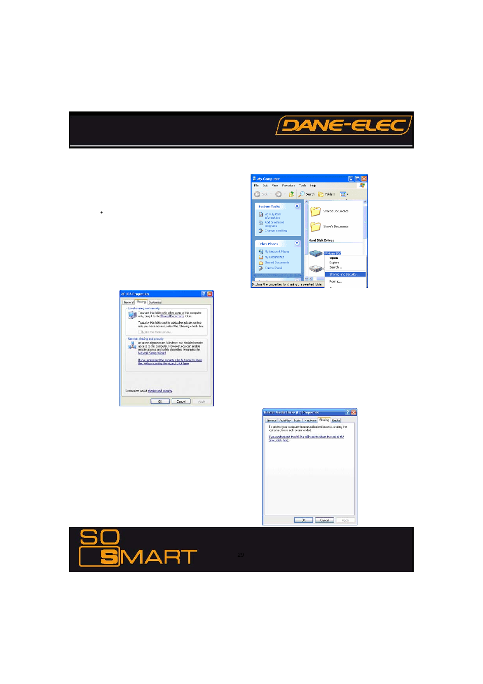 Diapositive numéro 29, Chapter 4: connecting so smart to a network | Dane-Elec Memory SO SMART 802.11 User Manual | Page 29 / 53