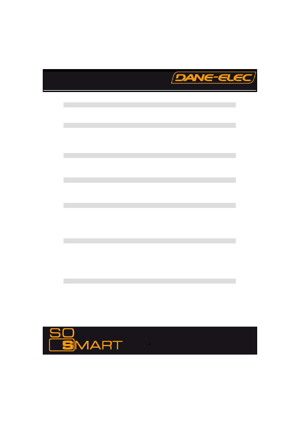 Dane-Elec Memory SO SMART 802.11 User Manual | Page 4 / 53