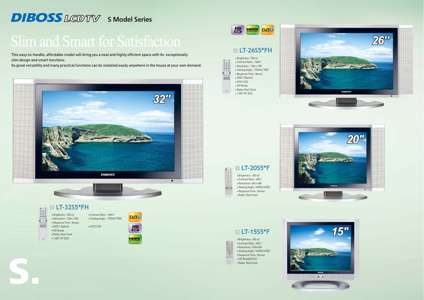 Slim and smart for satisfaction | DiBoss S Model User Manual | Page 2 / 2