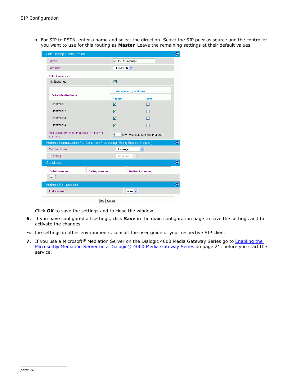 Dialogic 4000 User Manual | Page 20 / 32